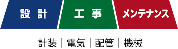 設計/工事/メンテナンス-計装|電気|配管|機械